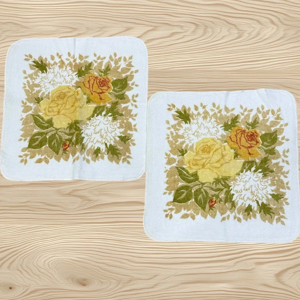 Fieldcrest Royal Velvet Vintage 6 Piece Lot of Bath‎ Towels Dreamy Florals